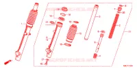 FOURCHE pour Honda SUPER CUB 110 MD de 2018