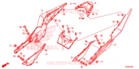 COUVERCLES LATERAUX   ARRIERES pour Honda CBR 150 R REPSOL de 2018