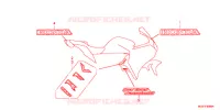 AUTOCOLLANTS pour Honda VFR 1200 DCT de 2011