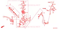 MAITRE CYLINDRE DE FREIN AVANT pour Honda VFR 1200 DCT de 2011