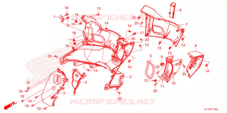 PROTEGE JAMBES Honda SCOOTER 125 PCX 2021  WW125M
