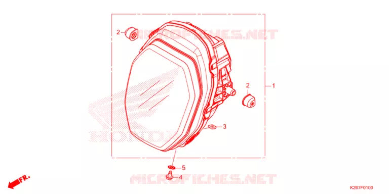 PHARE Honda MOTO 125 MSX 2021  MSX125AM