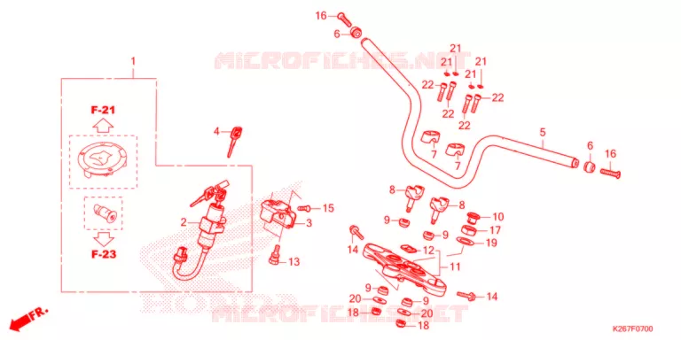 GUIDON Honda MOTO 125 MSX 2021  MSX125AM
