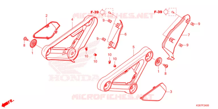 COUVERCLES LATERAUX Honda MOTO 125 MSX 2022  MSX125AM