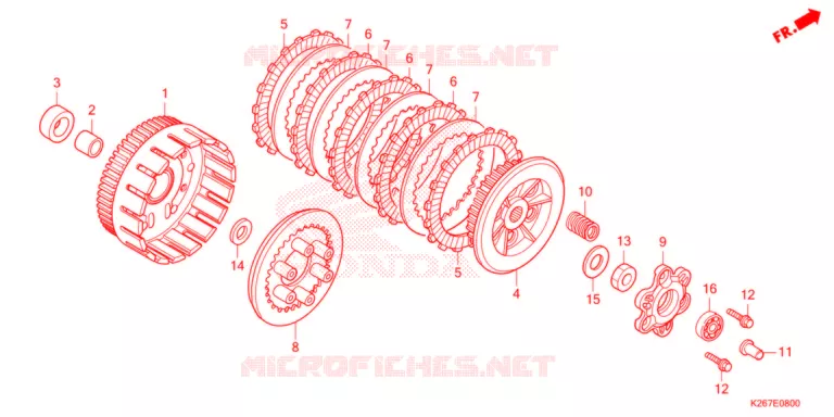 EMBRAYAGE Honda MOTO 125 MSX 2021  MSX125AM
