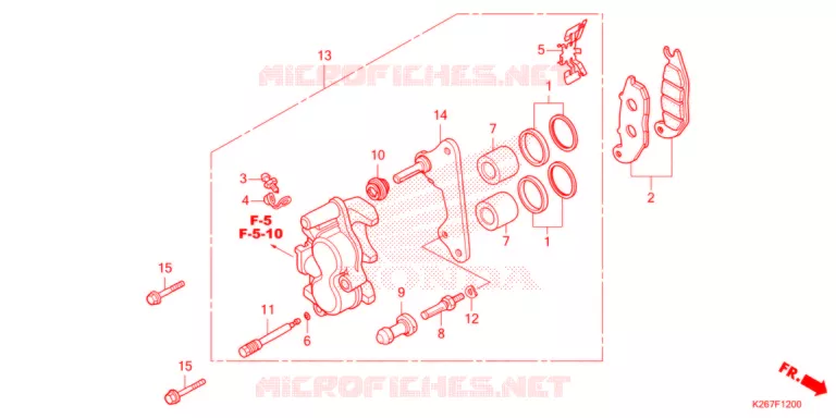 ETRIER DE FREIN AVANT Honda MOTO 125 MSX 2021  MSX125AM