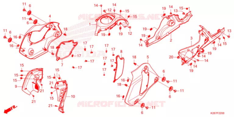 OUIES DE RADIATEUR Honda MOTO 125 MSX 2023  MSX125M