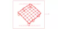 FILET BAGAGES NOIR pour Honda VFR 800 VTEC TWO TONES de 2009