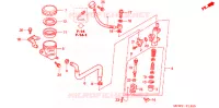 MAITRE CYLINDRE DE FREIN ARRIERE pour Honda VFR 800 VTEC TWO TONES de 2009