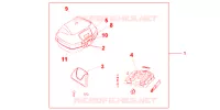 TOP CASE 45L pour Honda VFR 800 VTEC TWO TONES de 2009