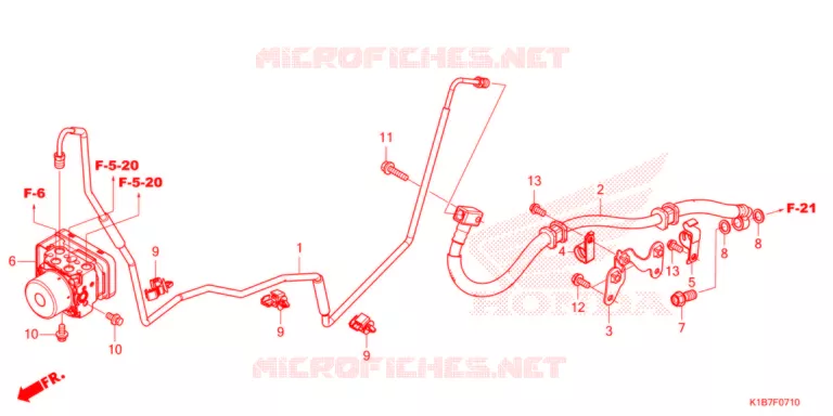 DURITE DE FREIN ARRIERE Honda SCOOTER 350 FORZA 2021  NSS350AM