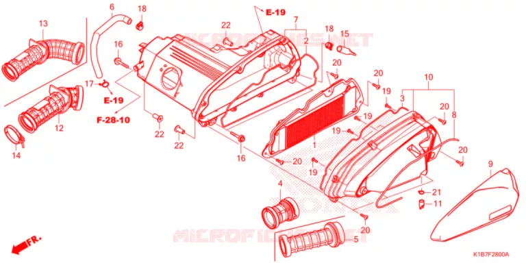 FILTRE A AIR Honda SCOOTER 350 FORZA 2021  NSS350AM