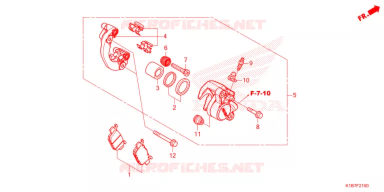 ETRIER DE FREIN ARRIERE Honda SCOOTER 350 FORZA 2021  NSS350AM