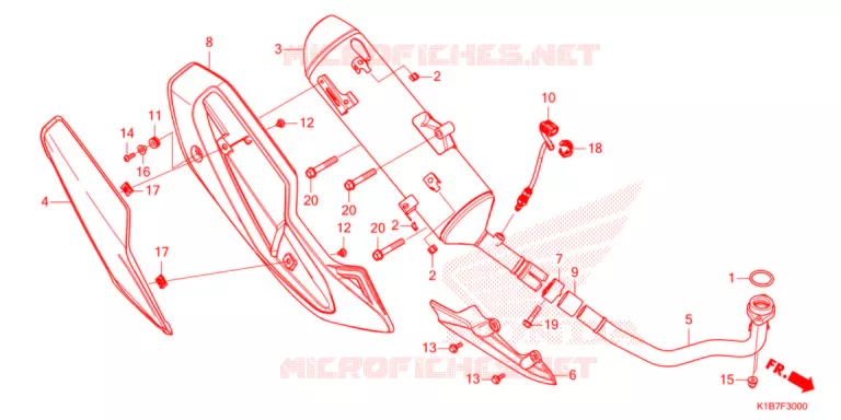 SILENCIEUX D'ECHAPPEMENT Honda SCOOTER 350 FORZA 2021  NSS350AM