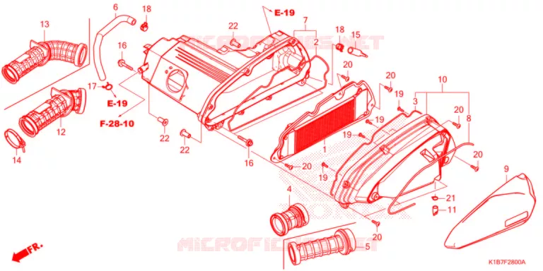 FILTRE A AIR Honda SCOOTER 350 FORZA 2021  NSS350AM_6ED