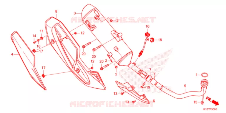 SILENCIEUX D'ECHAPPEMENT Honda SCOOTER 350 FORZA 2021  NSS350AM