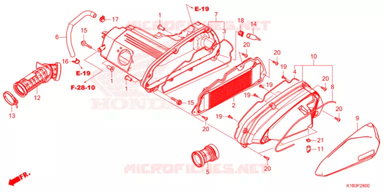 FILTRE A AIR Honda SCOOTER 350 FORZA 2021  NSS350AM