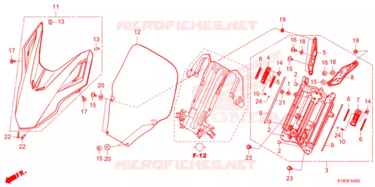 PARE BRISE Honda SCOOTER 350 FORZA 2021  NSS350AM