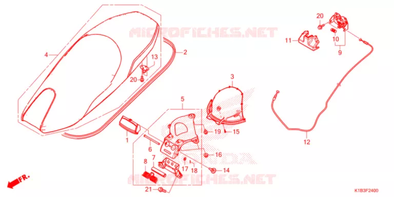 SELLE Honda SCOOTER 350 FORZA 2021  NSS350AM