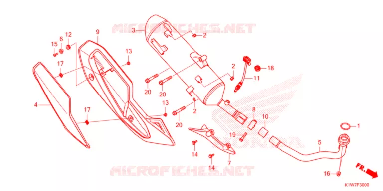 SILENCIEUX D'ECHAPPEMENT Honda SCOOTER 350 SH 2021  SH350ASM