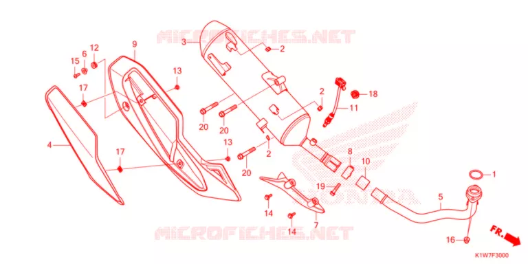 SILENCIEUX D'ECHAPPEMENT Honda SCOOTER 350 SH 2021  SH350ASM