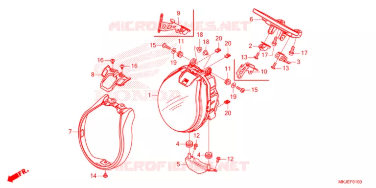 PHARE Honda MOTO 1000 CB 2021  CB1000RAM_BE