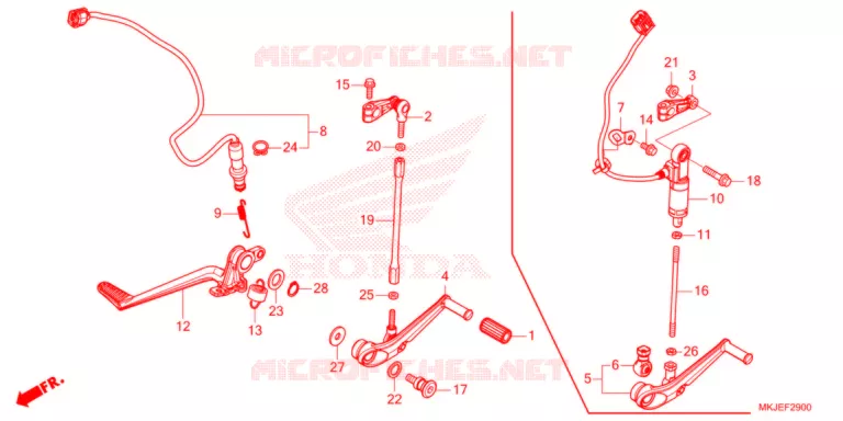 PEDALE Honda MOTO 1000 CB 2021  CB1000RAM_BE
