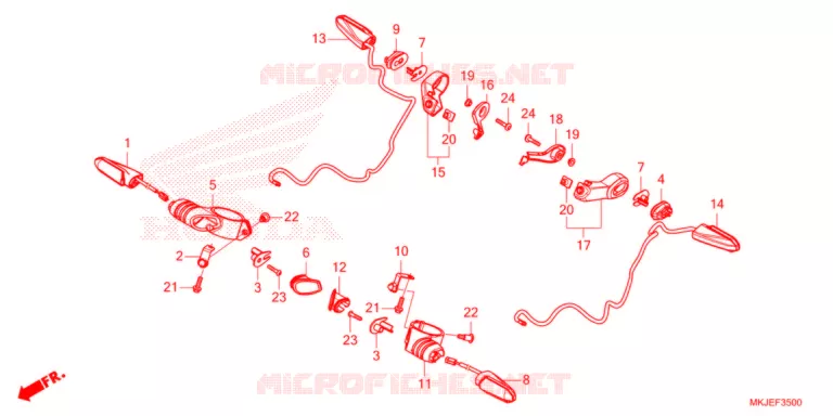 CLIGNOTANT Honda MOTO 1000 CB 2022  CB1000RAM