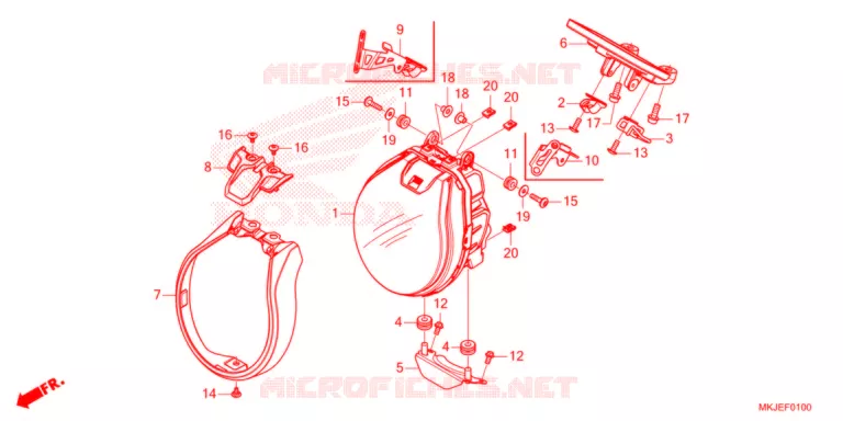 PHARE Honda MOTO 1000 CB 2022  CB1000RAM