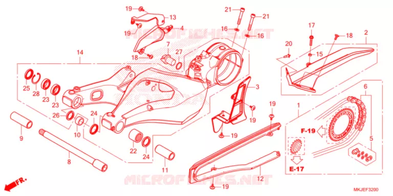 BRAS OSCILLANT Honda MOTO 1000 CB 2021  CB1000RAM