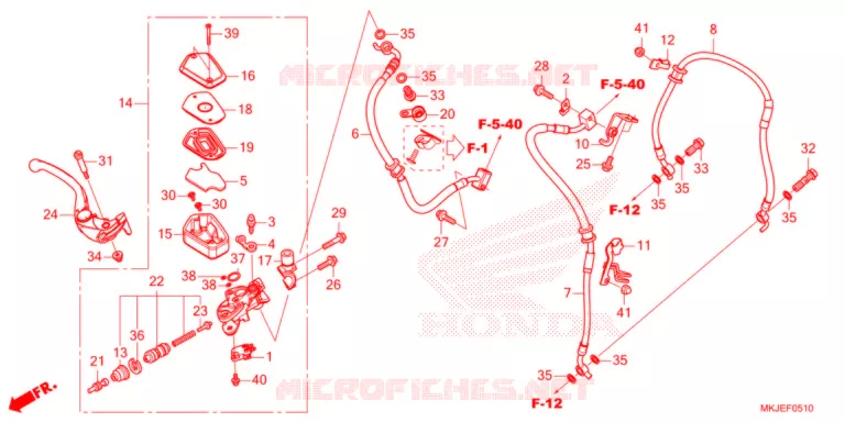 MAITRE CYLINDRE DE FREIN AVANT Honda MOTO 1000 CB 2021  CB1000RAM