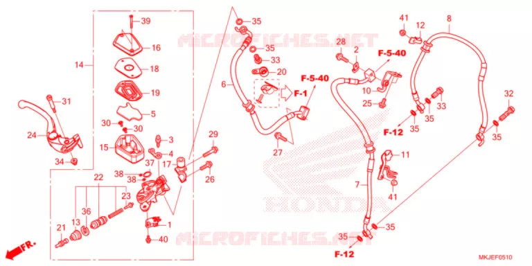 MAITRE CYLINDRE DE FREIN AVANT Honda MOTO 1000 CB 2021  CB1000RAM