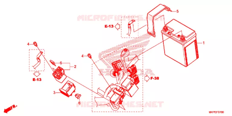 BATTERIE Honda MOTO 500 CB 2021  CB500FAM