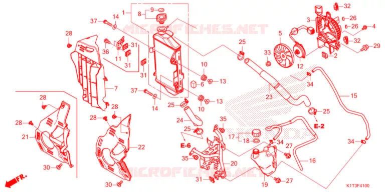 RADIATEUR Honda MOTO 300 CRF 2021  CRF300LRM