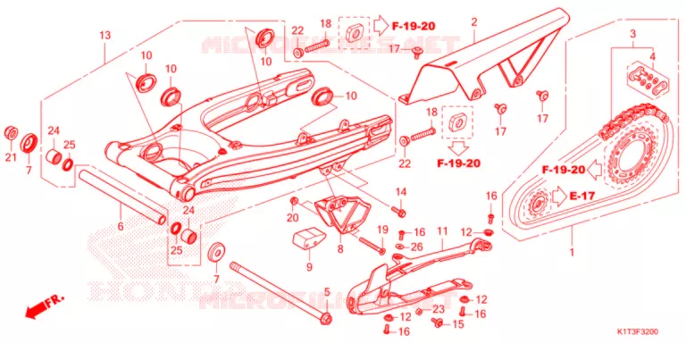 BRAS OSCILLANT Honda MOTO 300 CRF 2022  CRF300LRM