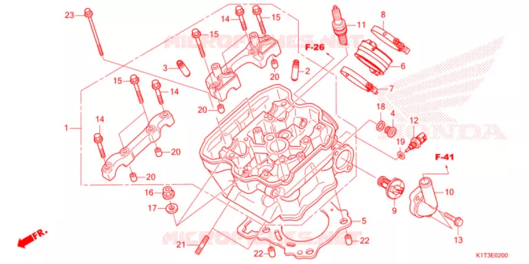 CULASSE Honda MOTO 300 CRF 2021  CRF300LRM