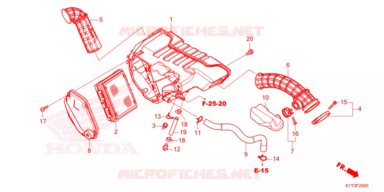FILTRE A AIR Honda MOTO 300 CRF 2022  CRF300LRM
