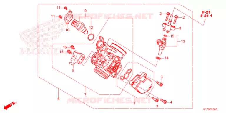 CORPS DE PAPILLON Honda MOTO 300 CRF 2021  CRF300LRAM