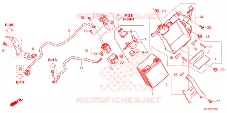 BATTERIE Honda MOTO 300 CRF 2022  CRF300LAM