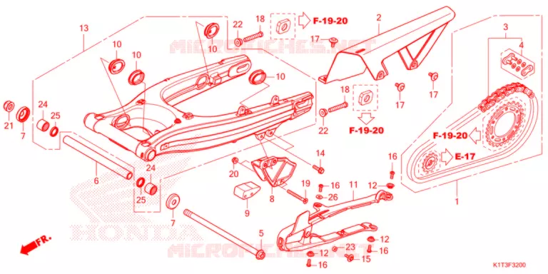 BRAS OSCILLANT Honda MOTO 300 CRF 2022  CRF300LAM