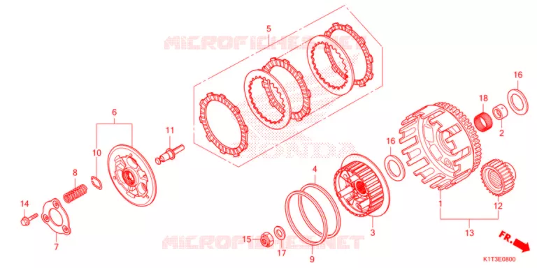 EMBRAYAGE Honda MOTO 300 CRF 2021  CRF300LAM
