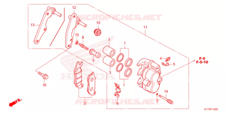 ETRIER DE FREIN AVANT Honda MOTO 300 CRF 2021  CRF300LAM