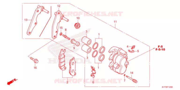 ETRIER DE FREIN AVANT Honda MOTO 300 CRF 2021  CRF300LAM