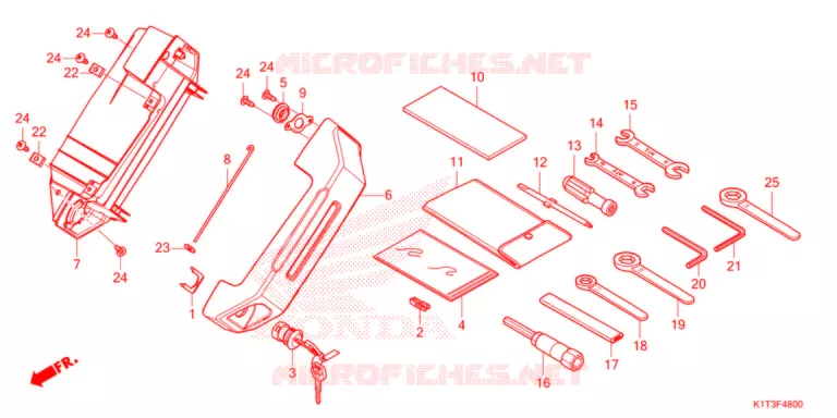 OUTILS - BOITE A OUTILS Honda MOTO 300 CRF 2021  CRF300LAM