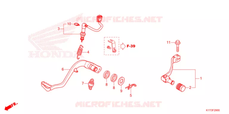 PEDALE Honda MOTO 300 CRF 2021  CRF300LAM