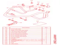 KIT, FR SIDE PIPE pour Honda CB 500 X ABS de 2021