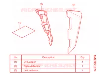 KIT,DEFLECTOR pour Honda CB 500 X ABS de 2021