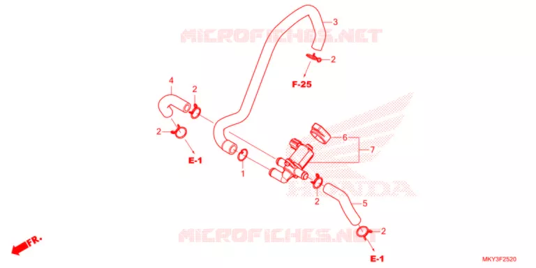 VALVE DE COMMANDE D'INJECTION D'AIR Honda MOTO 650 CB 2021  CB650RAM