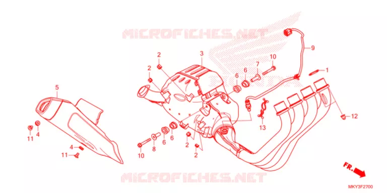 SILENCIEUX D'ECHAPPEMENT Honda MOTO 650 CB 2021  CB650RAM
