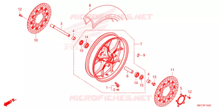 ROUE AVANT Honda MOTO 650 CB 2021  CB650RAM